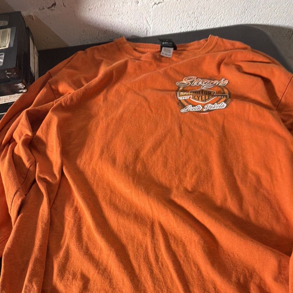 Harley-Davidson Sturgis South Dakota Orange Graphic Long Sleeve T-Shirt, 2XL